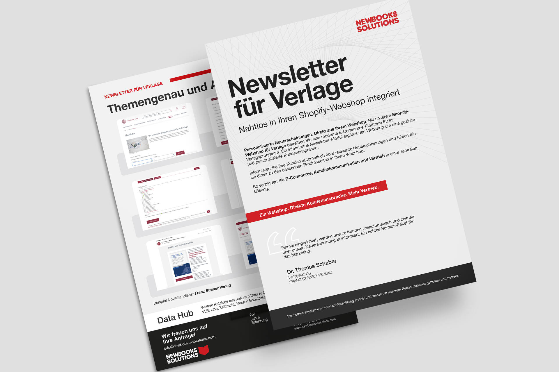 Newsletter für Verlage